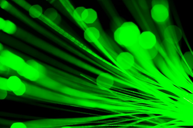 Free photo beautiful optical fiber detail