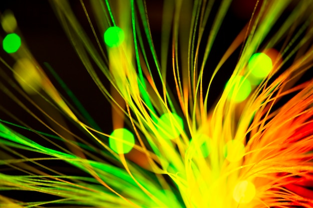 Beautiful optical fiber detail