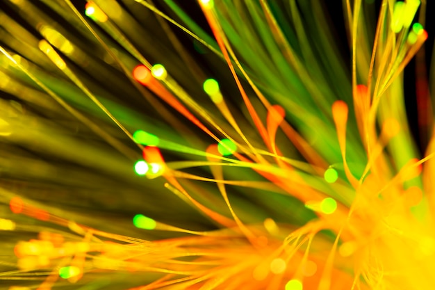 Free photo beautiful optical fiber detail