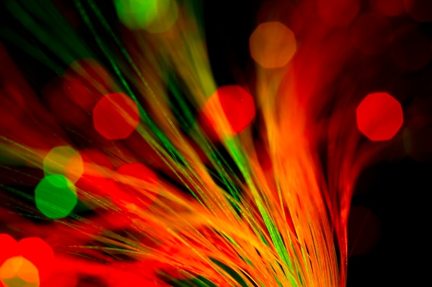 Free photo beautiful optical fiber detail