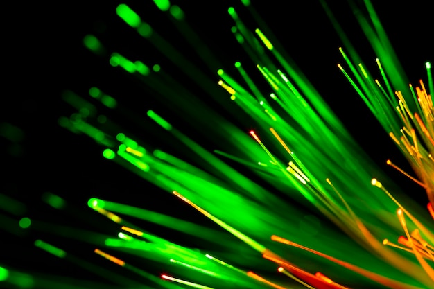 Beautiful optical fiber detail