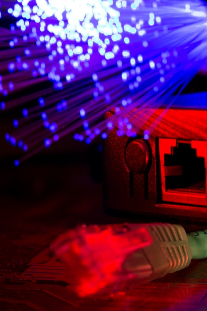 beautiful optical fiber detail
