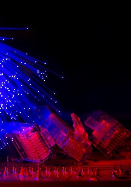 beautiful optical fiber detail