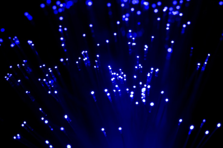 Free Photo beautiful optical fiber detail