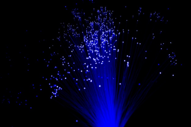 Beautiful optical fiber detail