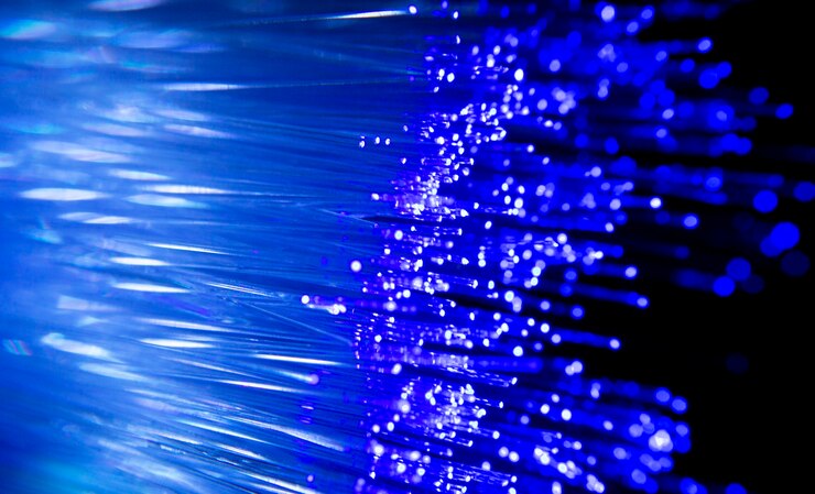 Free Photo beautiful optical fiber detail