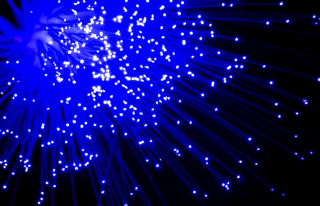 Free photo beautiful optical fiber detail