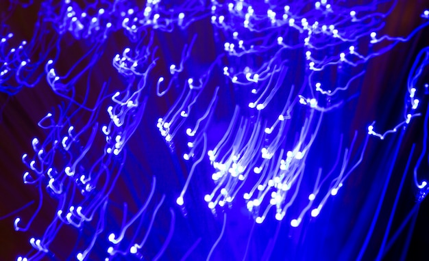 Beautiful optical fiber detail