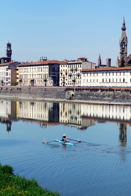 Beautiful panoramic view of old city