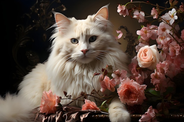 Free photo beautiful persian cat photography