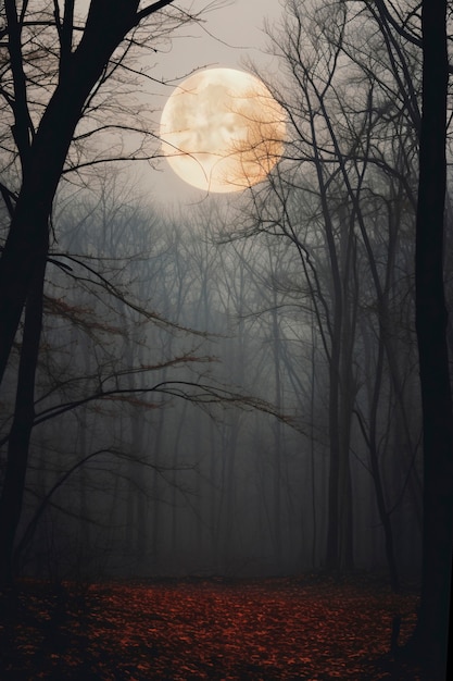 beautiful photorealistic moon