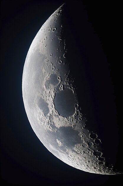 beautiful photorealistic moon