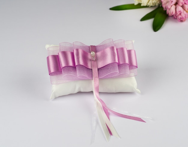 Beautiful pillow for wedding rings