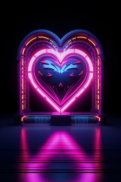 Beautiful pink heart shape