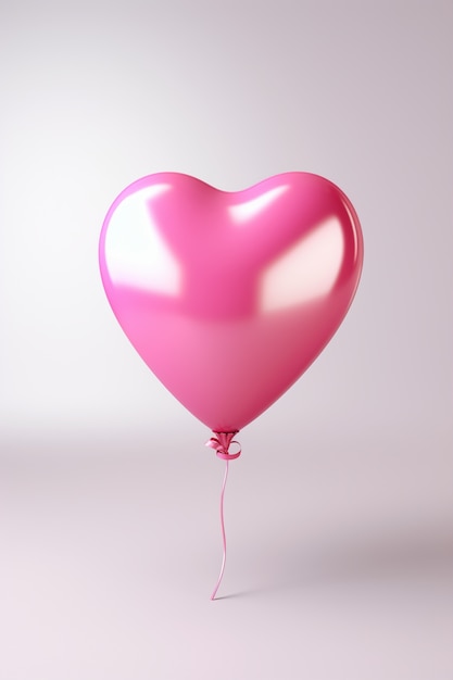 Free photo beautiful pink heart shape
