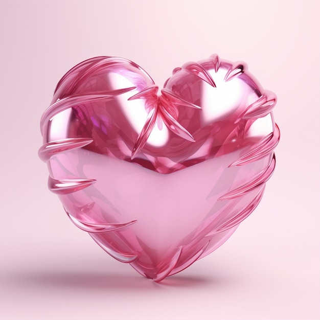 Beautiful pink heart shape