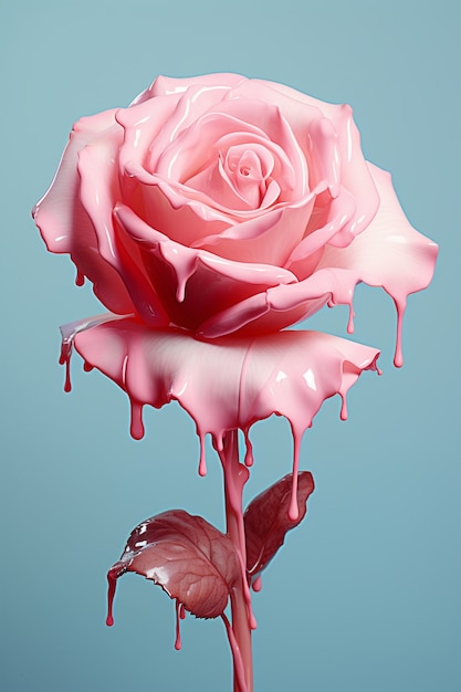 스튜디오에 있는 아름다운 분홍색 장미