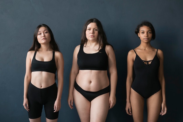 Beautiful portrait of women with all kinds of body