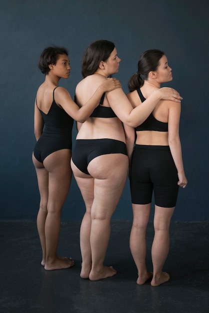 Beautiful portrait of women with all kinds of body