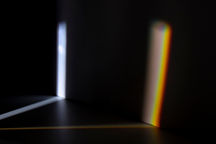 Free Photo beautiful prism light concept