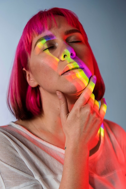 Beautiful queer woman portrait