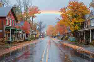 Free photo beautiful rainbow  in nature