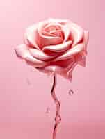 Бесплатное фото Красивая роза в студии