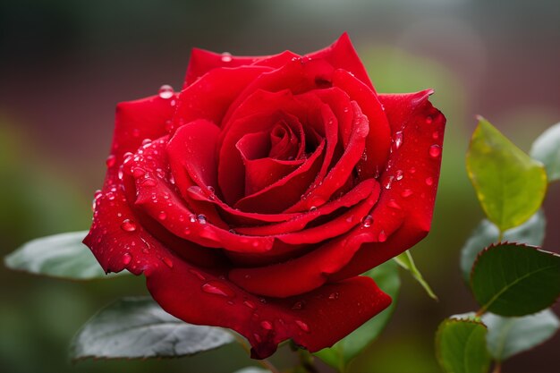 Красивая роза в природе