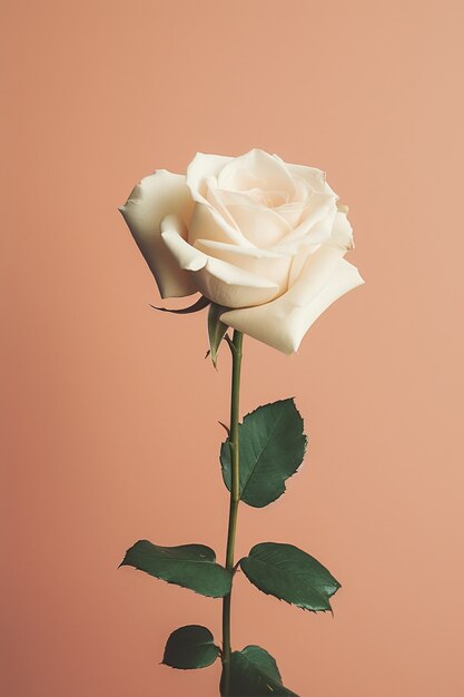 Beautiful rose in studio