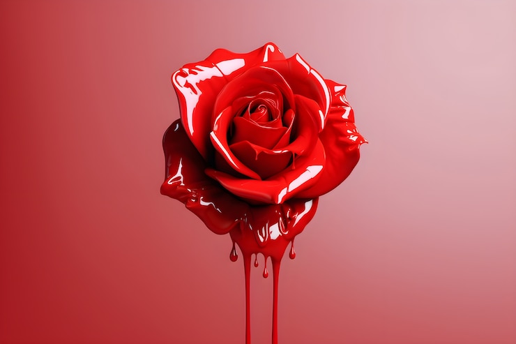 Free Photo beautiful rose in studio