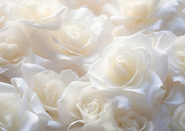 Free photo beautiful roses arrangement top view