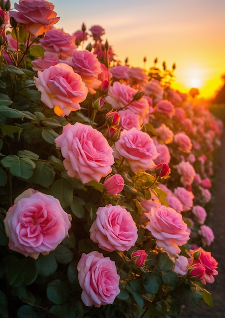 Бесплатное фото Красивая композиция из роз
