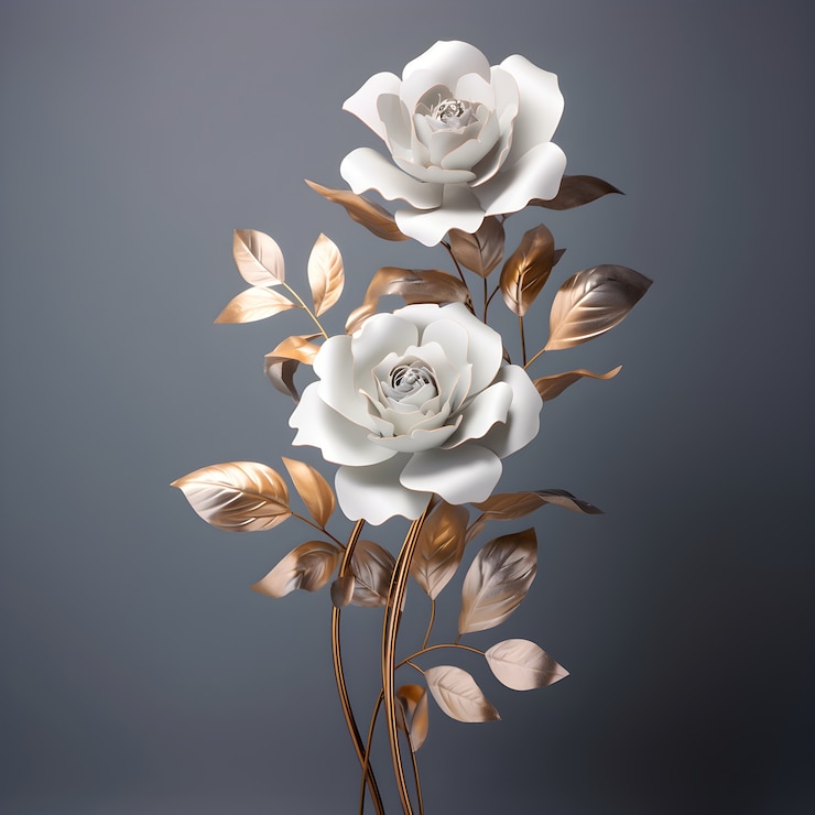 Free Photo beautiful roses in studio