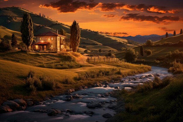 Beautiful rural landscape