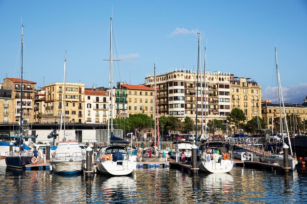 Beautiful scene of road trip in san sebastian