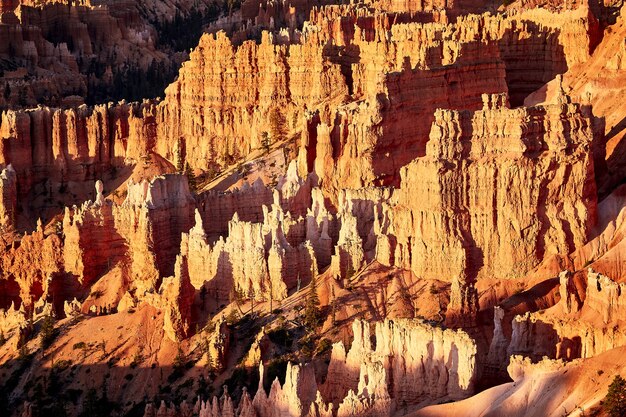 米国ユタ州ブライスキャニオン国立公園の峡谷の美しい風景