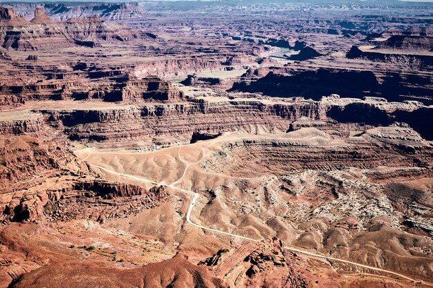 Beautiful scenery of a canyon landscape in Dead Horse Point State Park, Utah, USA