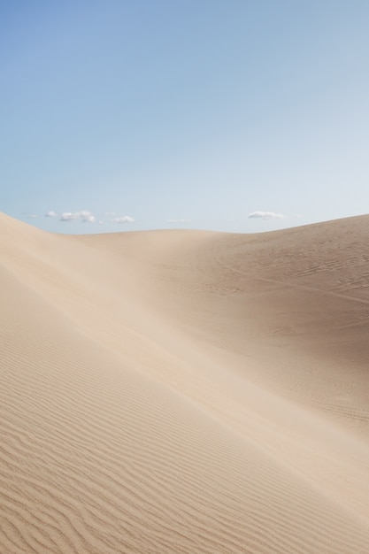 Beautiful scenery of a desert under the clear sky