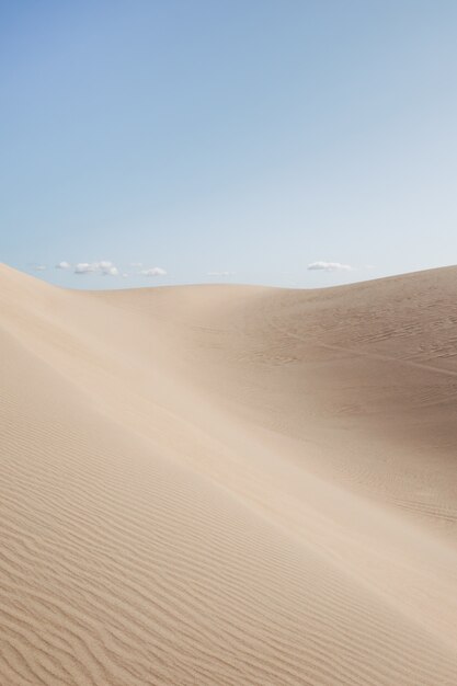 Beautiful scenery of a desert under the clear sky