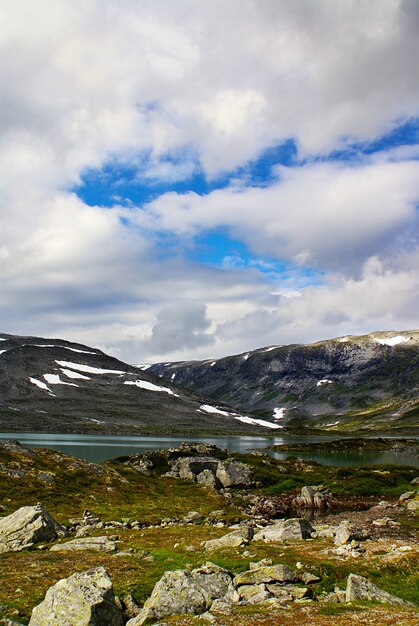 Beautiful scenery of the famous Atlanterhavsveien - Atlantic Ocean Road in Norway