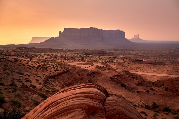 Beautiful scenery of mesas landscape in Bryce Canyon National Park, Utah, USA