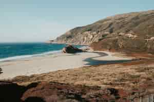 Free photo beautiful scenery of a point reyes national seashore in inverness, usa