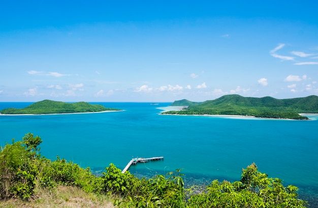 Beautiful sea during sunny day