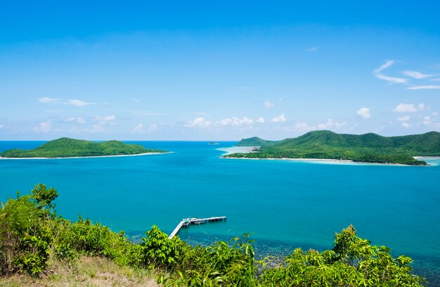 晴れた日の美しい海