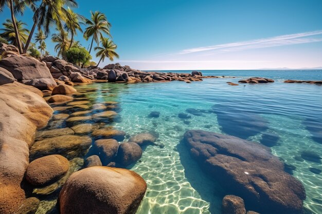 美しい海辺の風景