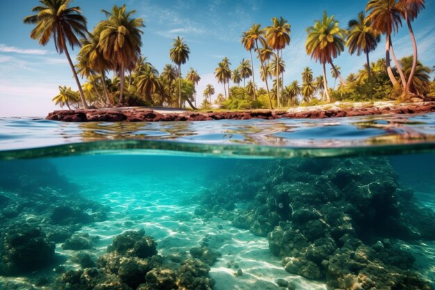 美しい海辺の風景