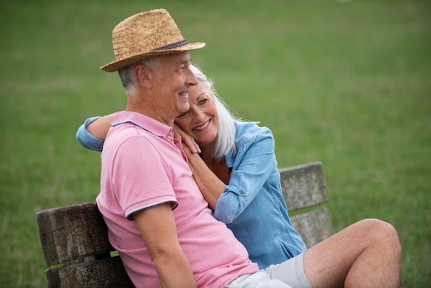 Beautiful senior couple spending quality time together