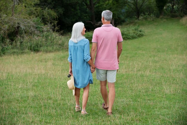 Beautiful senior couple spending quality time together