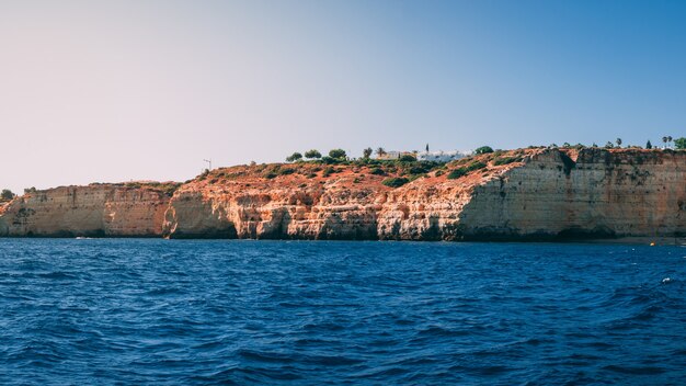 Beautiful shot of the Algarve Coast in Portugal