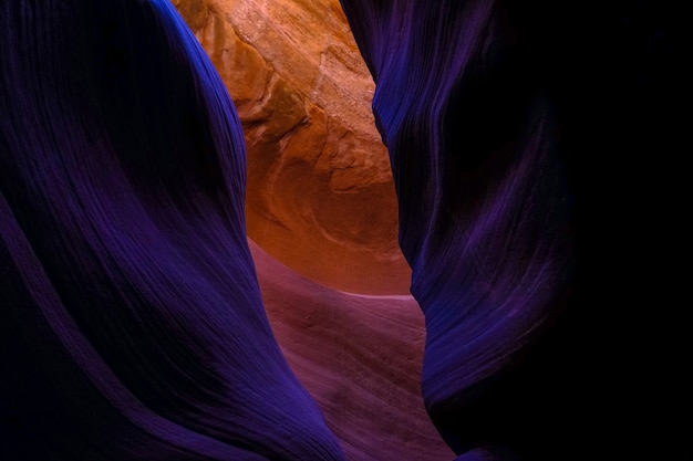 アリゾナ州のアンテロープキャニオンの美しいショット